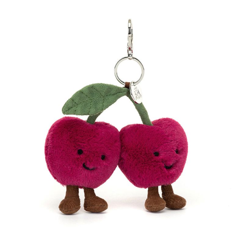 Jellycat Amuseables Cherries Nøglering Bag Charm