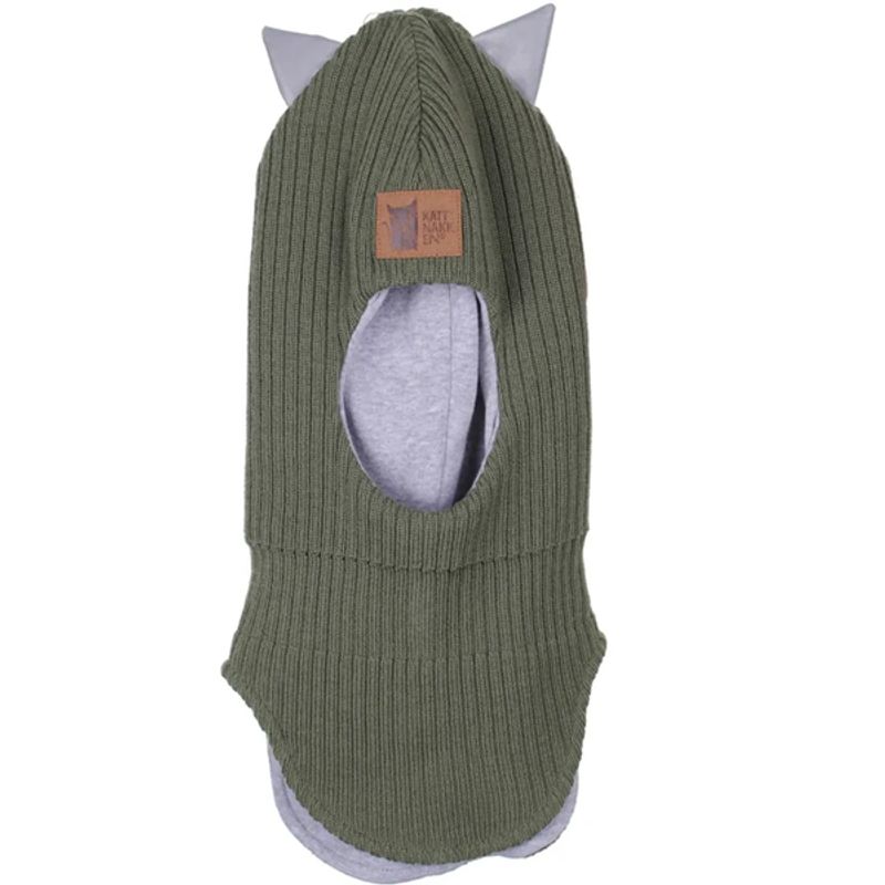 KATTNAKKEN Balaklava med Refleks, Mose