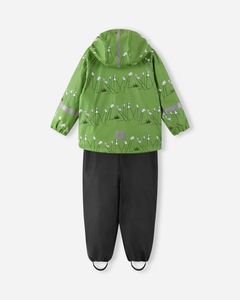 Hovedbilde Reima Rain outfit Moomin Plask Greenery